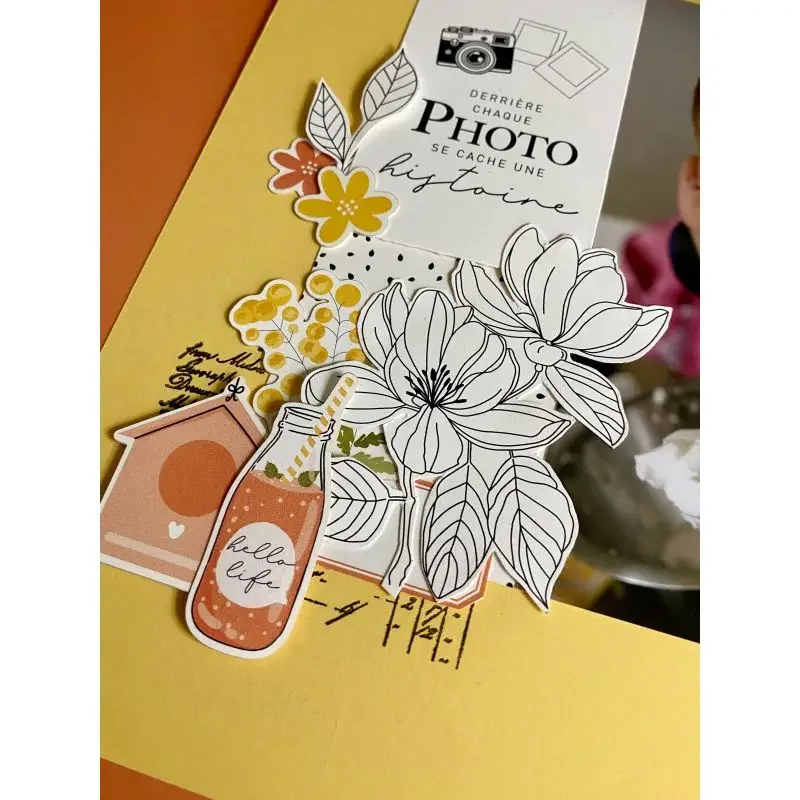 Clear Silicone Stamps For Card Making - French Transparent Clear Silicone Blooming Calendar
