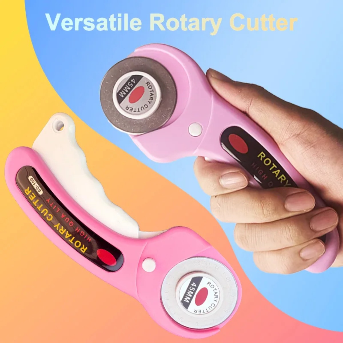 45mm Pink Patchwork Rotary Cut - огляд і ціна Rotary Cutter For Fabric 45Mm