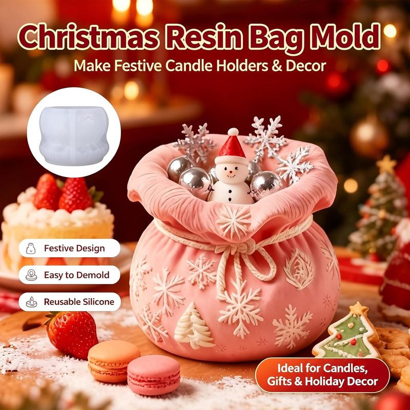1Christmas-themed epoxy resin  - огляд і ціна Silicone Epoxy Resin Molds Set