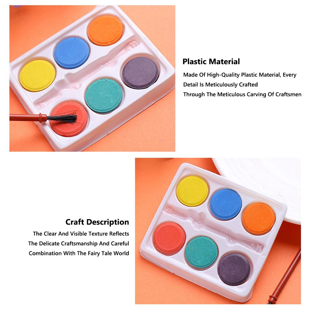 Portable with Painting Brush W - огляд і ціна Watercolor Paint Set Solid Pigment