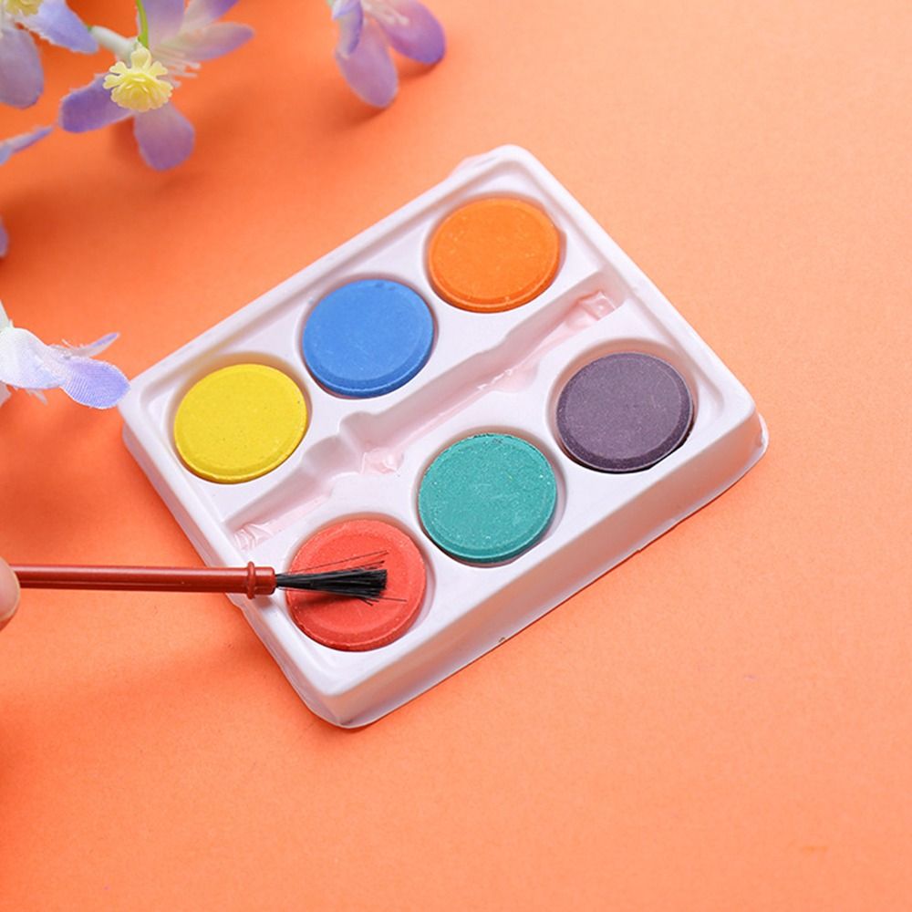 Portable with Painting Brush W - огляд і ціна Watercolor Paint Set Solid Pigment