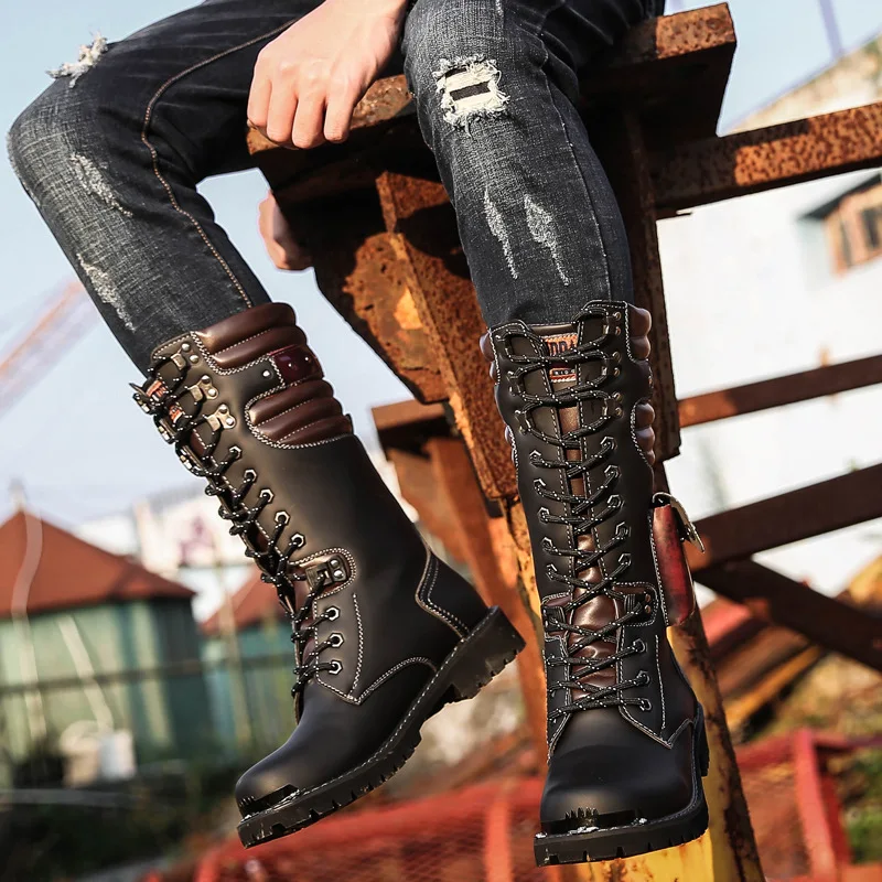 Men Knee High Leather Boots Wi - огляд і ціна Craft Tools
