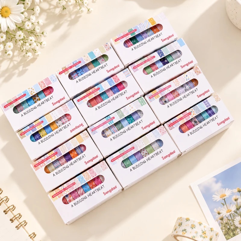 10 Rolls Floral Pastel Washi T - огляд і ціна Scrapbooking